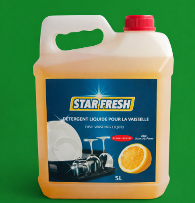 STAR FLESH DETERGENTLIQUIDE POUR LA VAISSELLE (DISH WASHING LIQUID) BIDON 5 LITRES