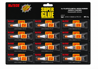 SUPER GLUE (plaquette de 12 pièces)
